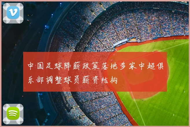 中国足球降薪政策落地多家中超俱乐部调整球员薪资结构